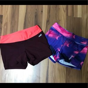 Reebok & Avia workout shorts 2 pairs. Women small!